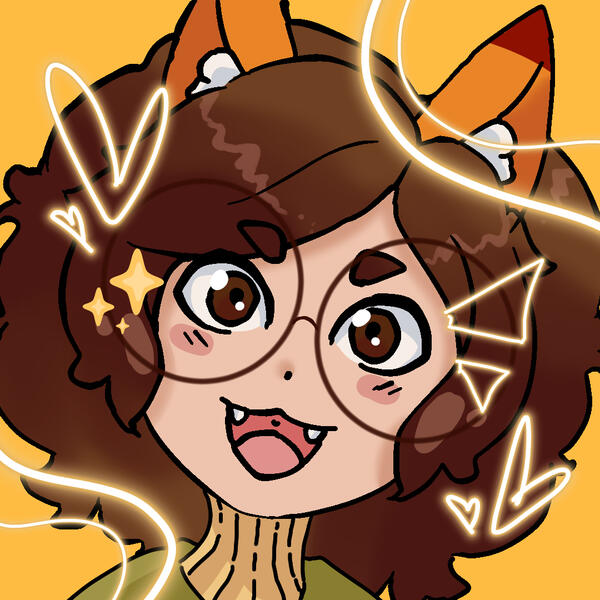 Mawi's Persona. They have fox ears and wear circle glasses.